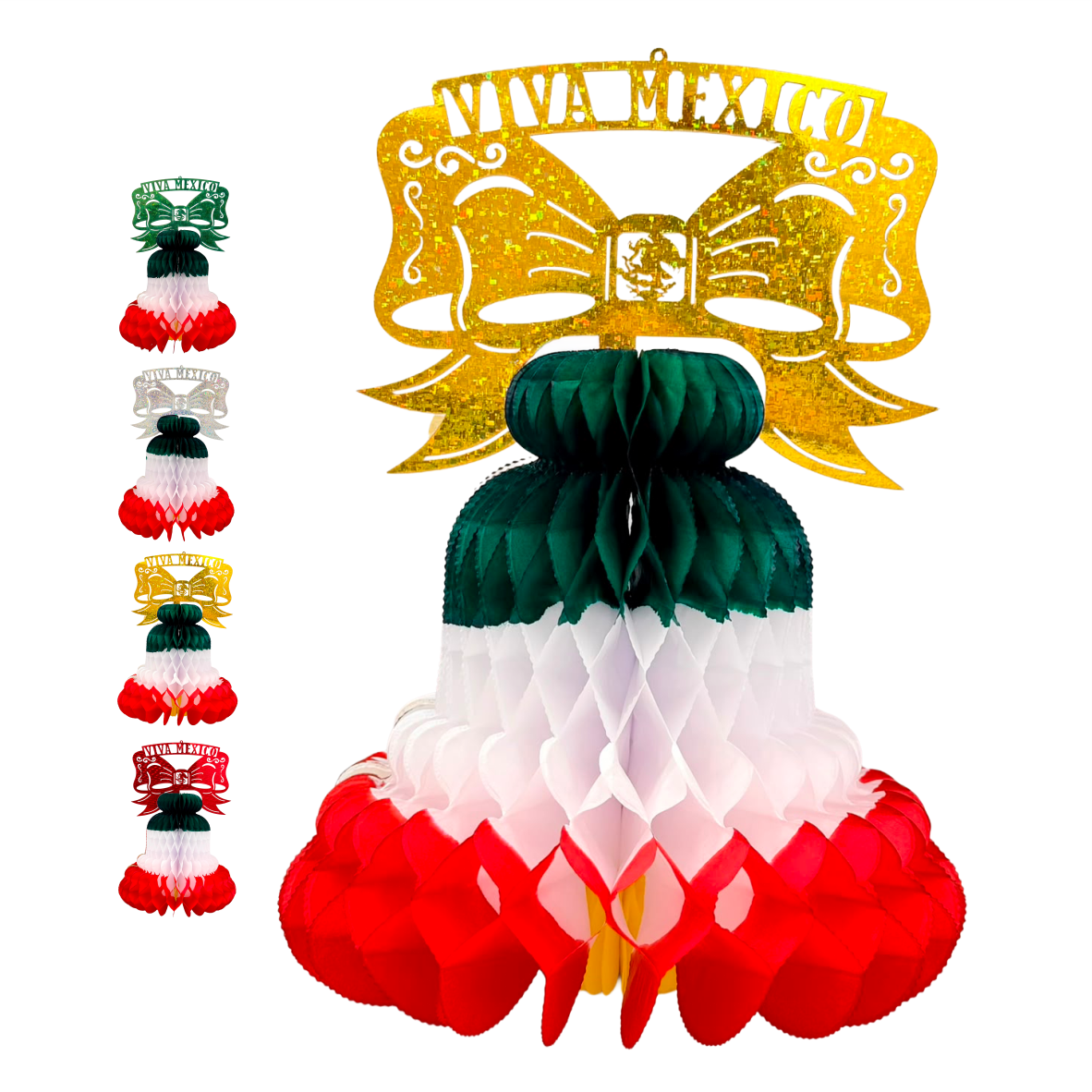 Colgante campana (papel china) - 10 piezas