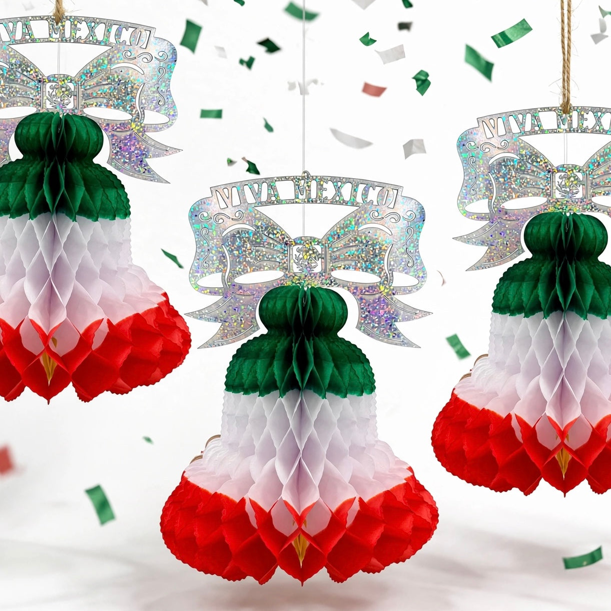 Colgante campana (papel china) - 10 piezas
