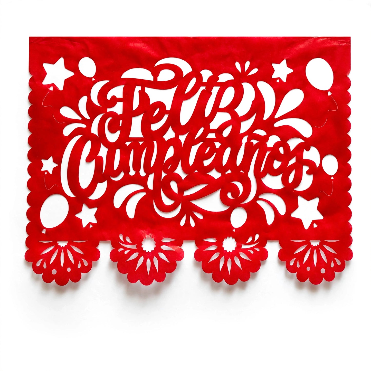 Guirnalda de papel picado feliz cumpleaños (papel china) - 10 guirnaldas de 5 metros (50 metros totales)