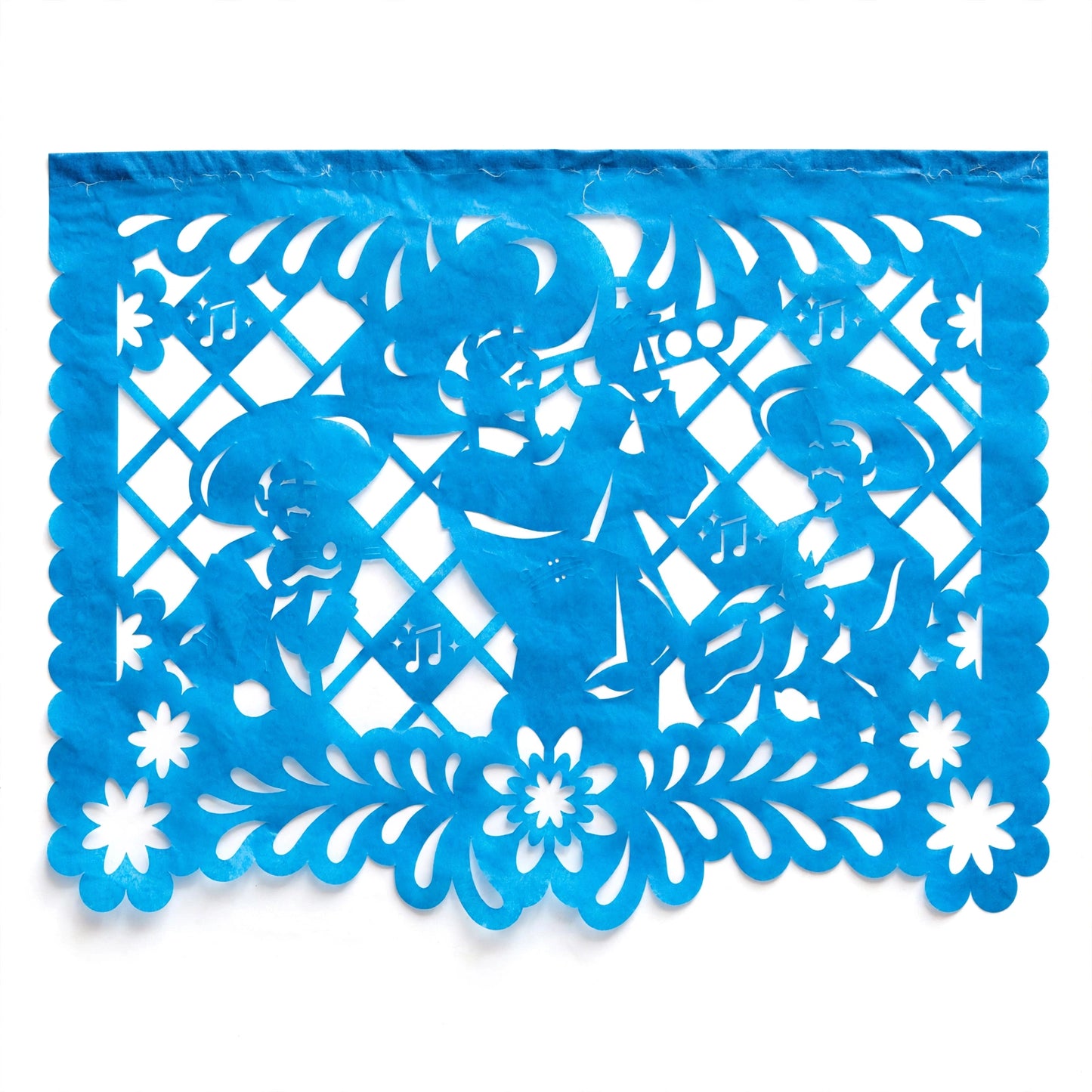 Guirnalda de papel picado meximalista (papel china) - 10 guirnaldas de 5 metros (50 metros totales)