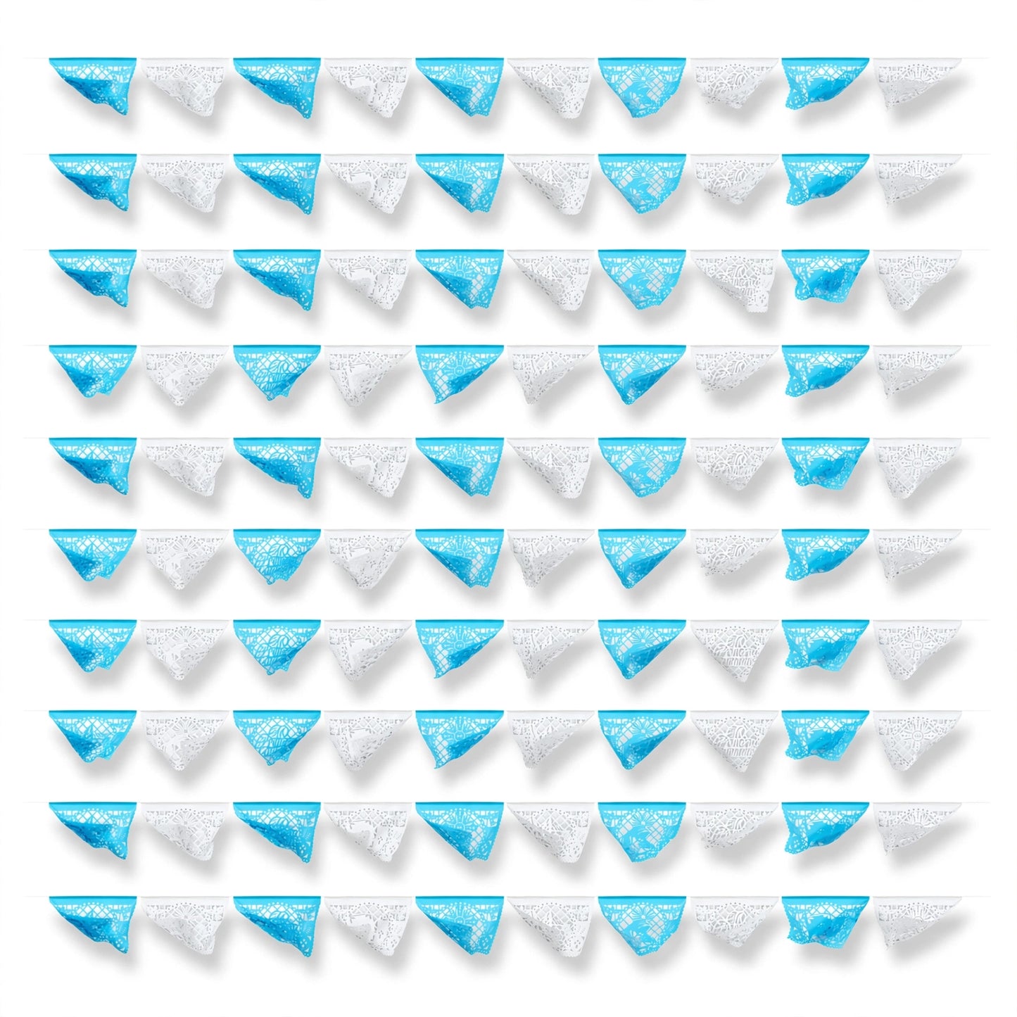 Guirnalda de papel picado primera comunión (niño) (papel china) - 10 guirnaldas de 5 metros (50 metros totales)