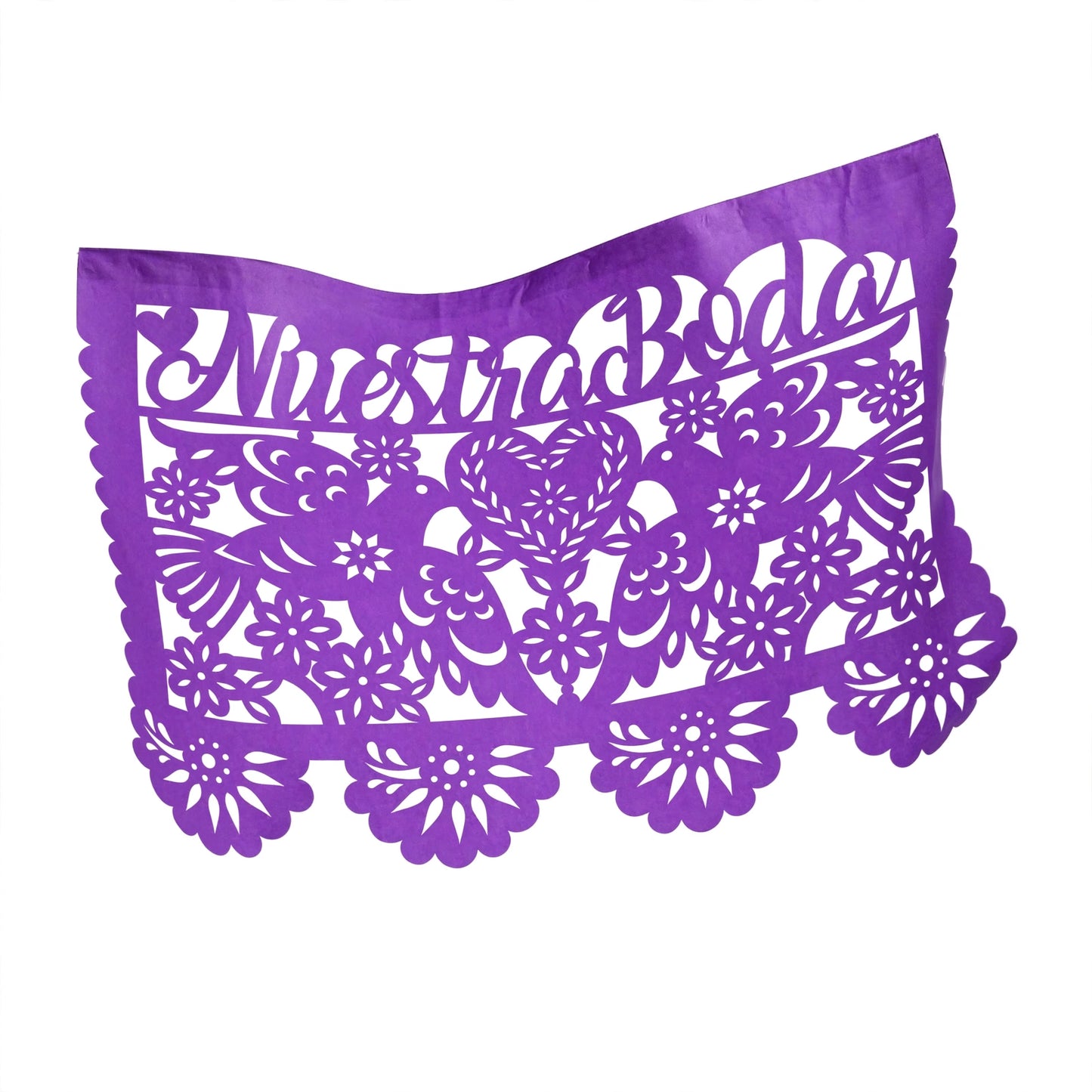 Guirnalda de papel picado boda multicolor – 10 guirnaldas de 5 metros (50 metros totales)