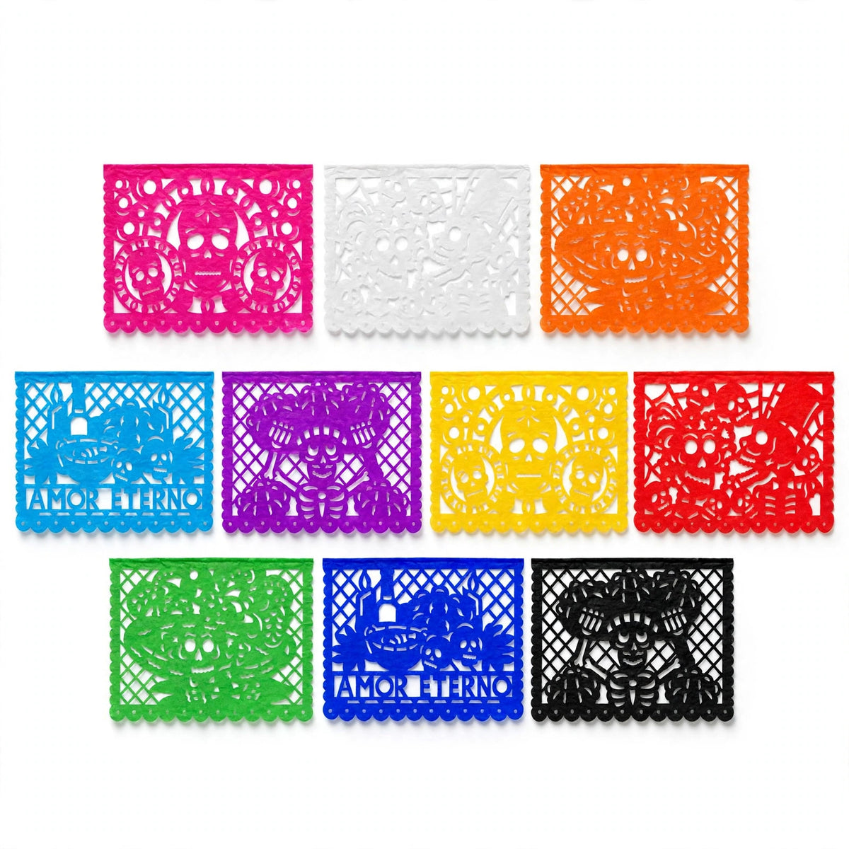 1 Millar de Papel Picado Día de Muertos, Tamaño Medio Pliego 48cm x 35cm
