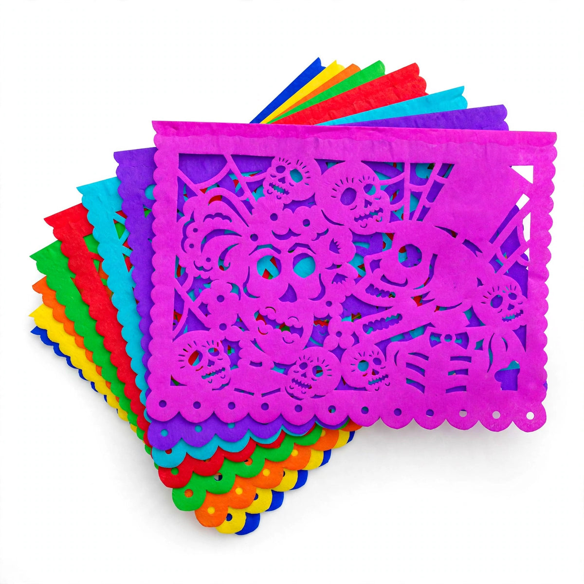1 Millar de Papel Picado Día de Muertos, Tamaño Medio Pliego 48cm x 35cm