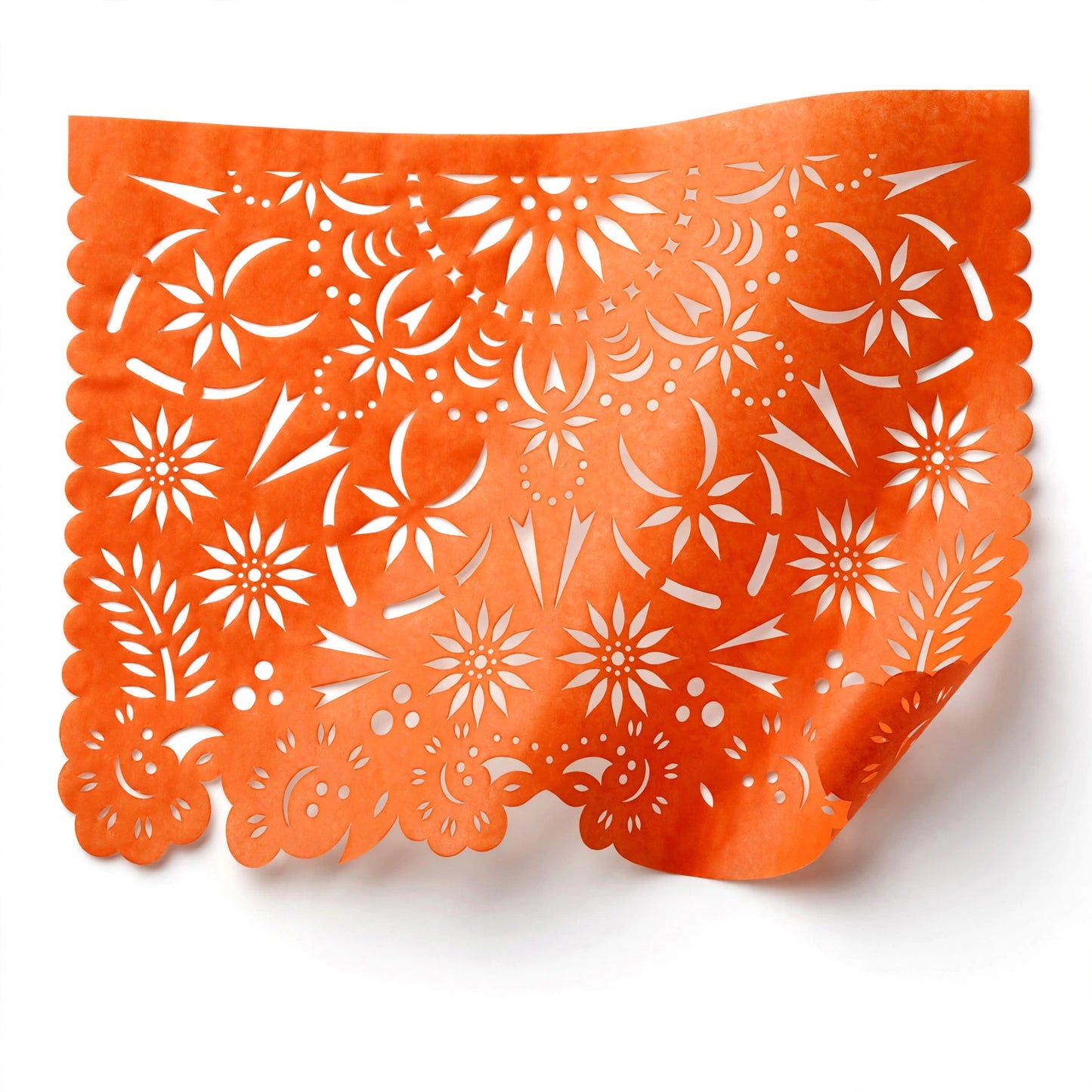 Guirnalda de papel picado mandalas (papel china) - 10 guirnaldas de 5 metros (50 metros totales)