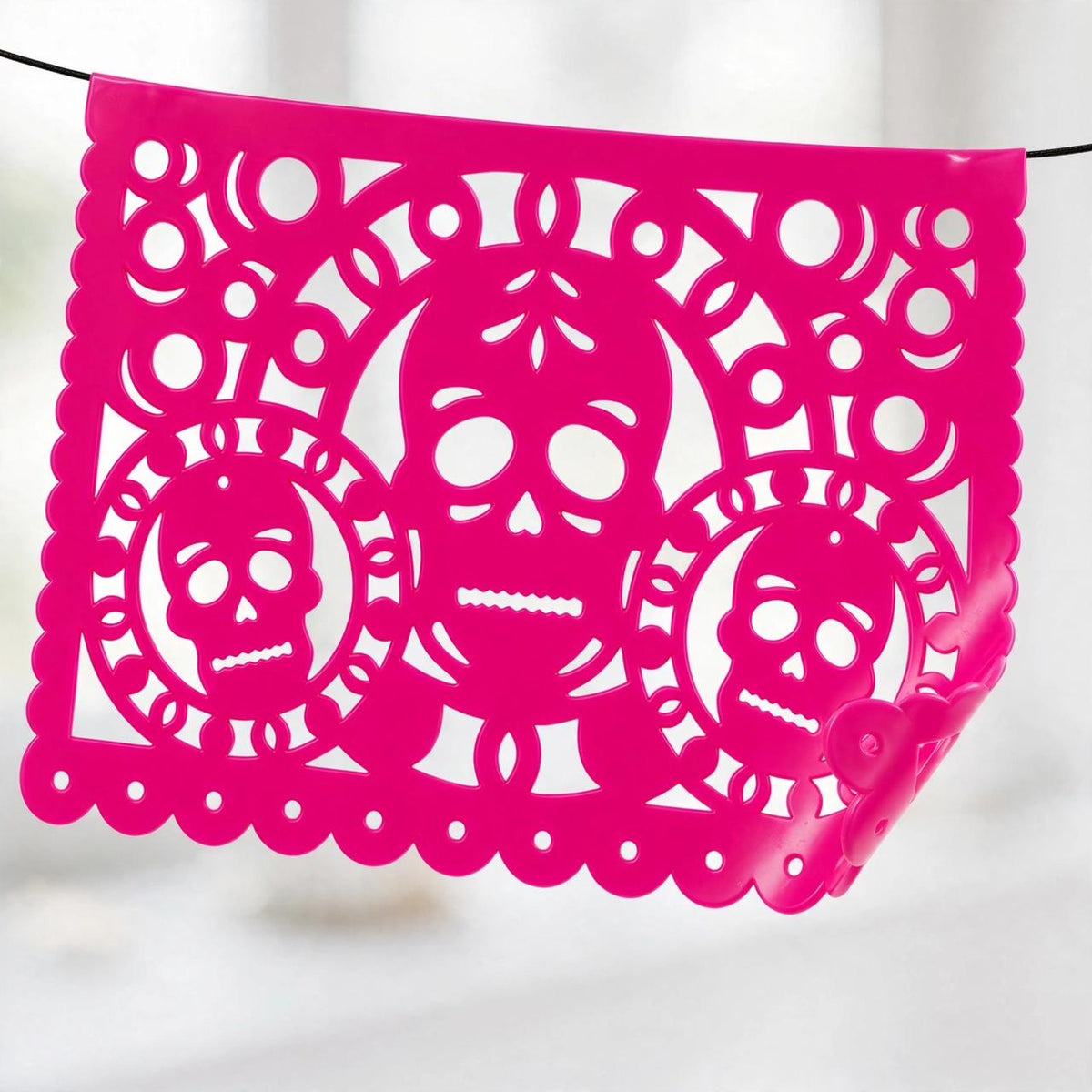 10 Guirnaldas Día de Muertos Multicolor Plástico 50 Metros Totales